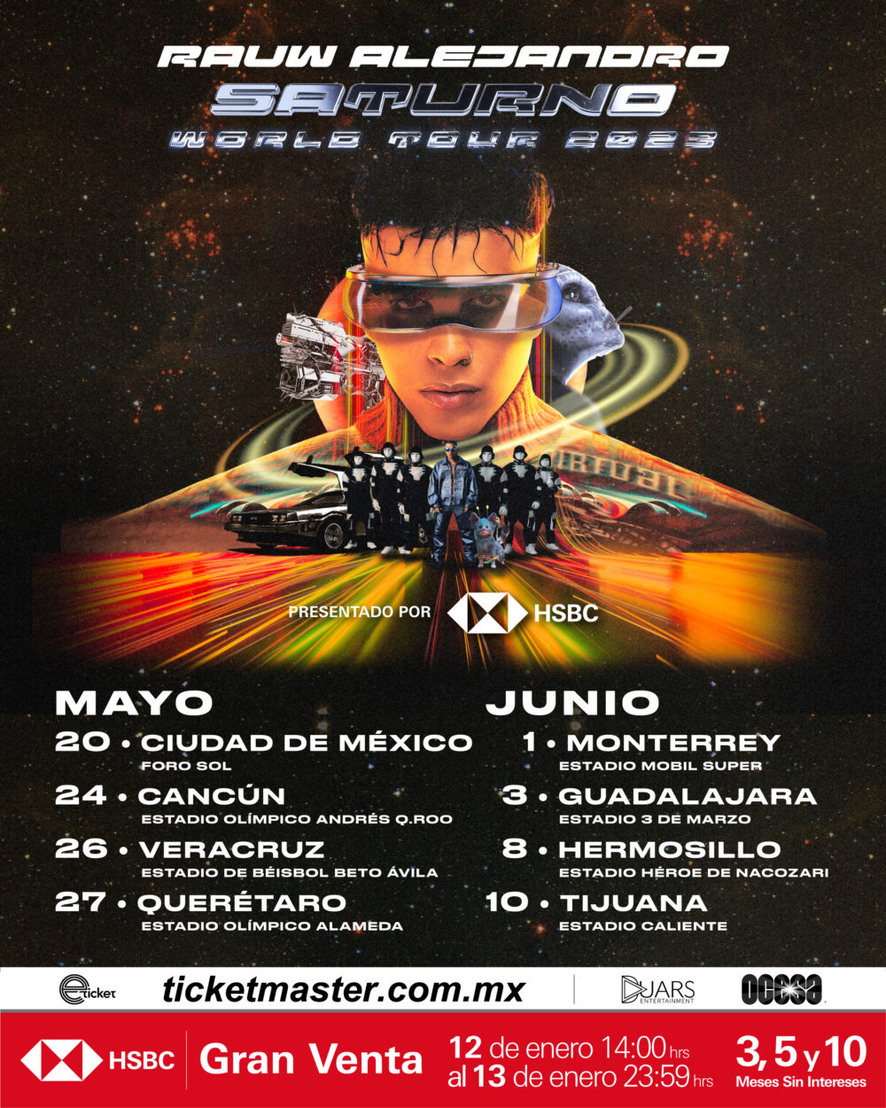 Rauw Alejandro presenta ‘Saturno World Tour’ en México Mundo Indie Mx