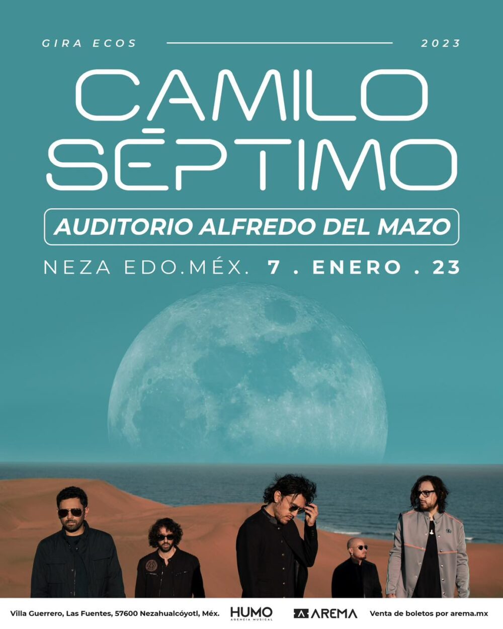 Camilo Séptimo se presenta en el Auditorio Alfredo del Mazo en Neza