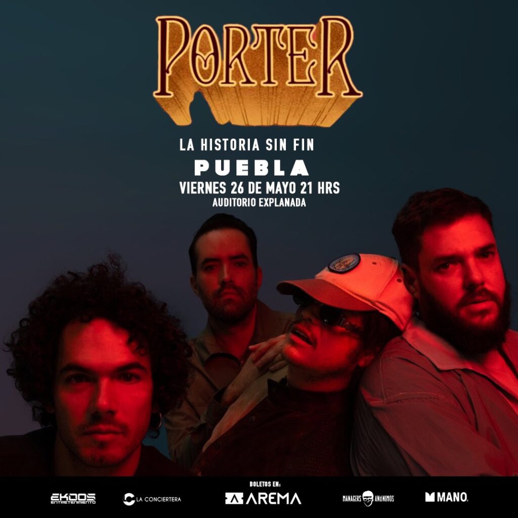 Porter se presentará en el Auditorio Explanada de Puebla Mundo Indie Mx