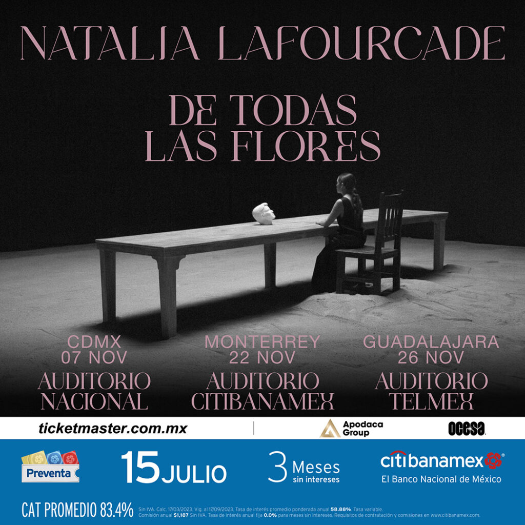 Natalia Lafourcade anuncia fechas en México de su gira “De Todas Las