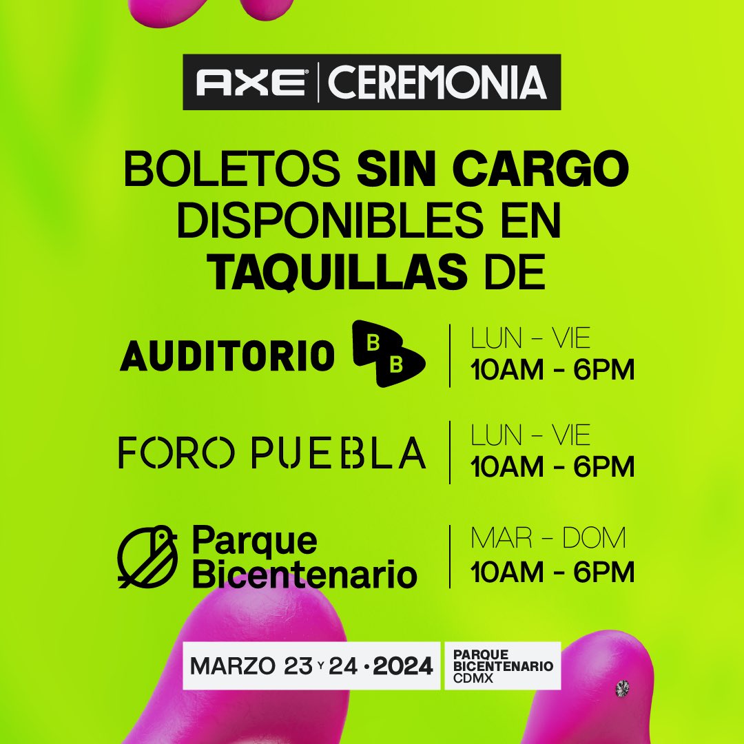 ¡axe Ceremonia 2024 Nos Presenta Su Cartel Oficial Mundo Indie Mx 0762